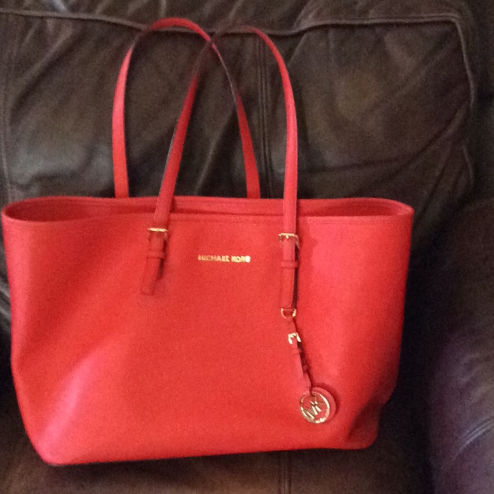 Beautiful bright red purse